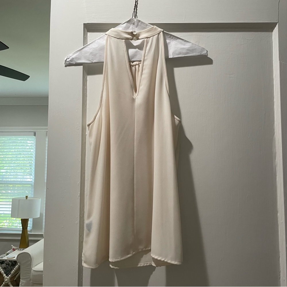 Trina Turk High Neck Ruffle Tank - Picture 2 of 3
